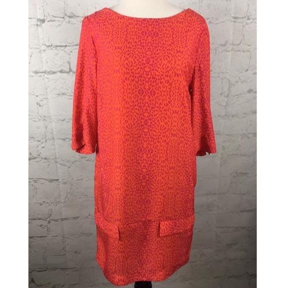 bright animal print dress